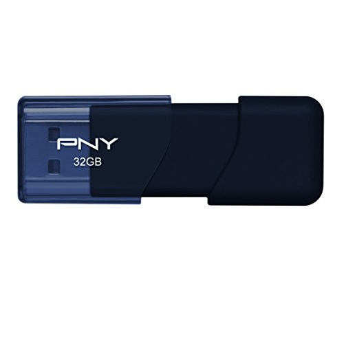 PNY Attache 32GB USB 2.0 Flash Drive, Navy Blue (P-FD32GATT3NB-GE), Only $6.99, You Save $3.00(30%)