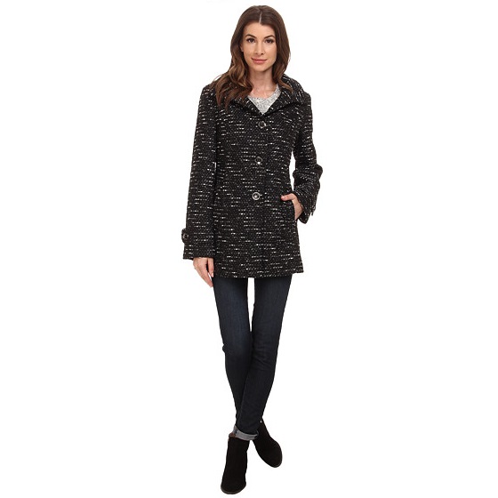 Kenneth Cole New York Novelty Wool Babydoll Coat, only  $43.99
