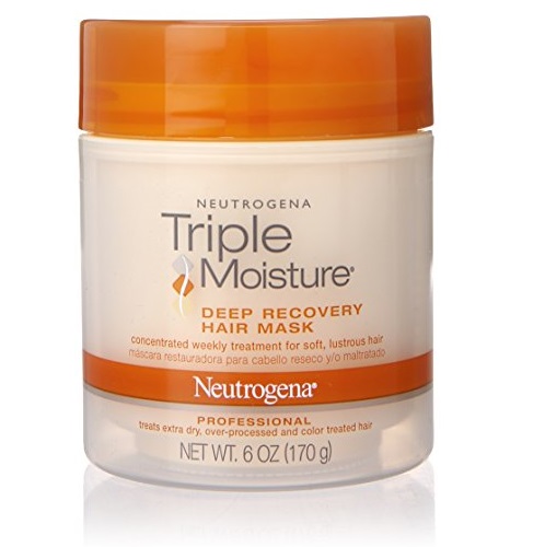 Neutrogena Triple Moisture Deep Recovery Hair Mask, 6 Ounce (Pack of 2), Only $11.98, You Save $1.04(8%)