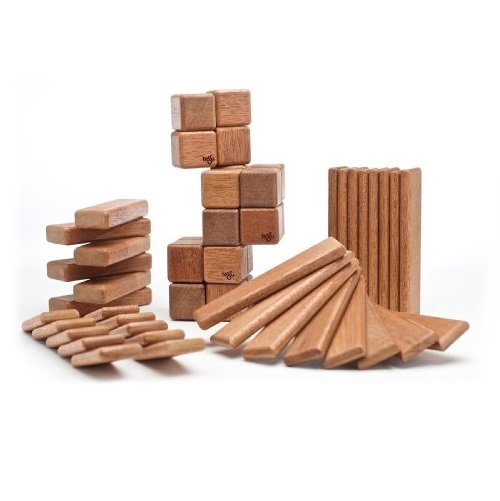 52 Piece Tegu Original Magnetic Wooden Block Set, Mahogany, Only $77.50, You Save $77.50(50%)