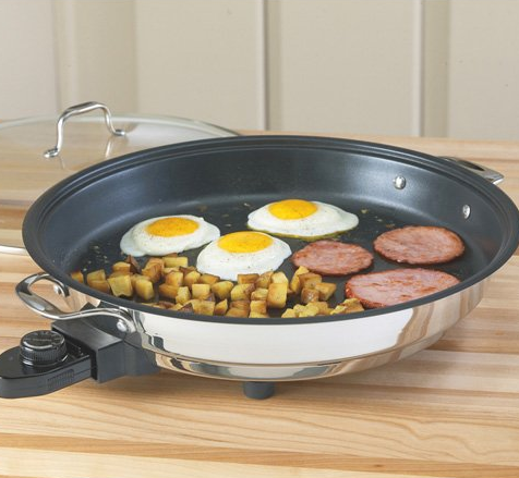 CucinaPro 1654 Stainless Steel Electric Skillet Non-Stick Interior, Only$59.50, Free Shipping