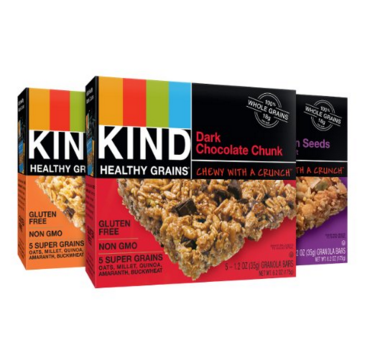 KIND Healthy Grains Granola Bars, Variety Pack, Gluten Free, 1.2 oz Bars, 15 Count, Only $7.49