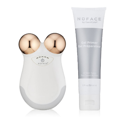 NuFACE Limited Edition Mini White Rose Facial Toning Device, Rose Gold, Only $112.50, Prime only
