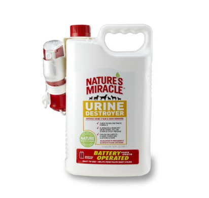 Nature's Miracle Stain & Odor Remover, Urine Destroyer, Power Sprayer w/ Batteries, 1.5 Gallon (P-5788), Only $23.99, You Save $15.80(40%)