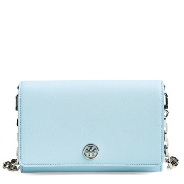 Tory Burch 'Robinson' Leather Wallet on a Chain  $197.65