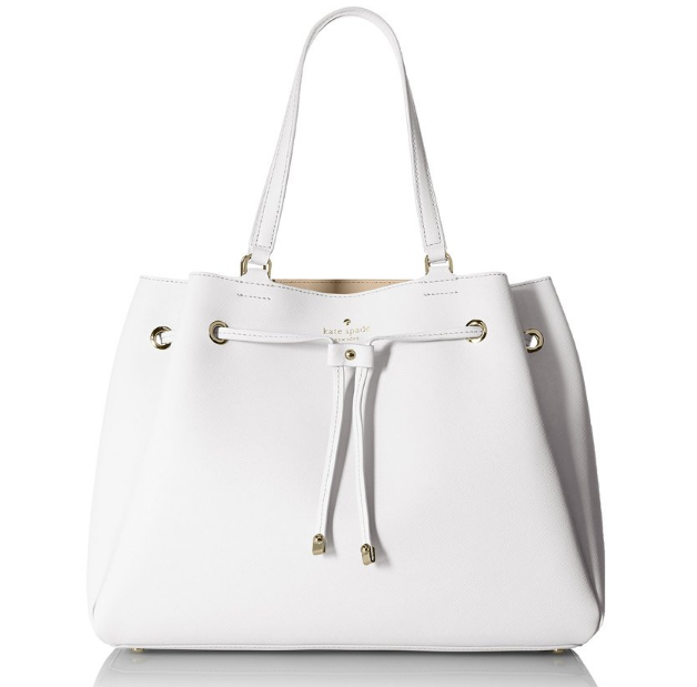 kate spade new york Cape Drive Lynnie Tote Bag, Bright White/Porcelain, One Size, Only $182.70