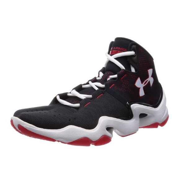 Under Armour Men's UA Speedform Phenom Black/Red/White Sneaker 10 D - Medium, Only $82.99, You Save $27.00(25%)