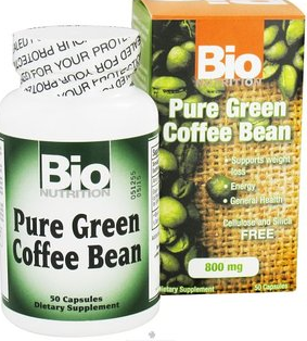 Bio Nutrition Coffee Bean Gel Caps, Pure Green, 50 Count, Only $14.75