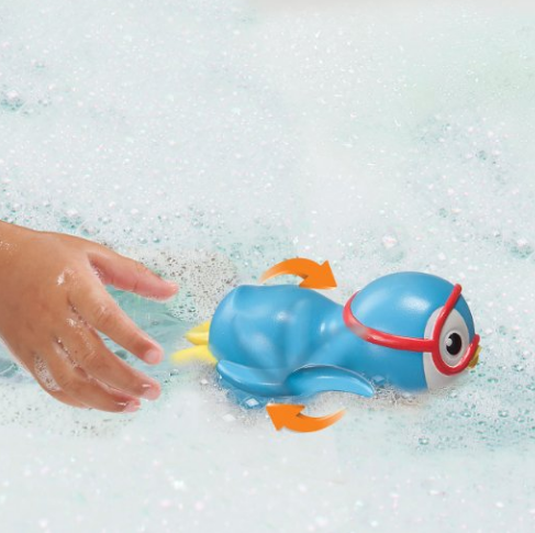 Munchkin Wind Up Swimming Penguin Bath Toy, Blue, Only $4.00