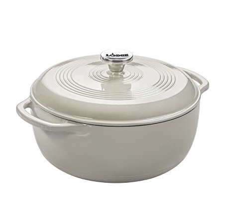 Lodge Manufacturing Company EC6D13 Dutch Oven, 6 quart, Oyster White, Only $38.46, free shipping