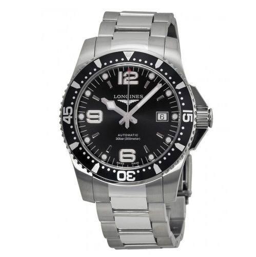 LONGINES Hydroconquest Automatic Black Dial Stainless Steel Men's Watch L36424566, only $875.00, free shipping after using coupon code