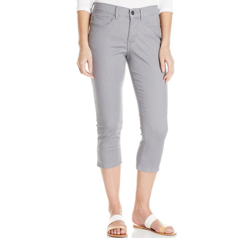 Lee Women's Easy Fit Frenchie Capri Jean, Silver Lining, 4, Only $20.39