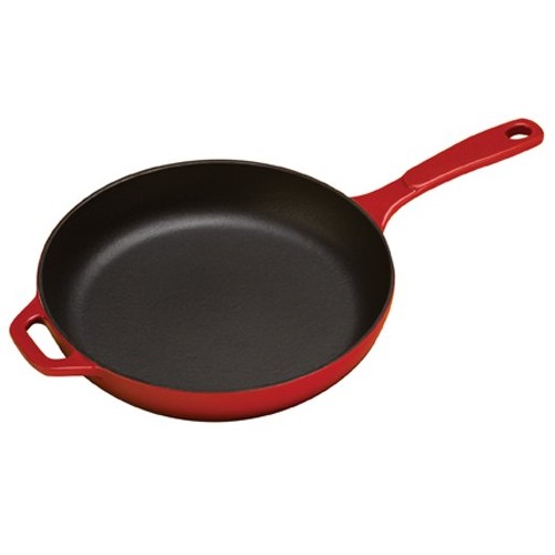Lodge EC11S43 Enameled Cast Iron Skillet, 11-inch, Red, Only $32.18,  free shipping