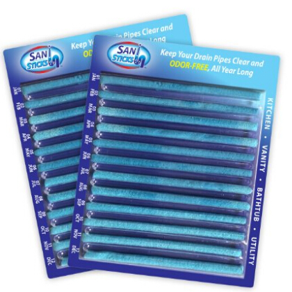Sani Sticks, the Superior Odor Killer and Drain Cleaner Solution, Unscented - 24 Pack  $12.62