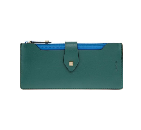 Lodis Women's Blair Unlined Sandy Multi Pouch Wallet,Green/Cobalt,US, Only $17.99, You Save $50.01(74%)