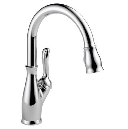 Delta 9178-DST Leland Single Handle Pull-Down Kitchen Faucet, Chrome $130.74 & FREE Shipping