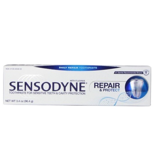Sensodyne Repair and Protect Sensitivity Toothpaste for Sensitive Teeth Relief, 3.4 oz., only $4.66