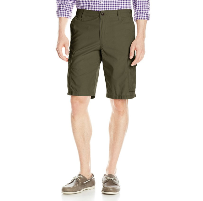 Dockers Men's Cargo Flat Front Short, Army Green, 29, Only $8.99