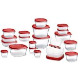 Rubbermaid Easy Find Lids Food Storage Container, 42-piece Set, Red (1880801) $15.99
