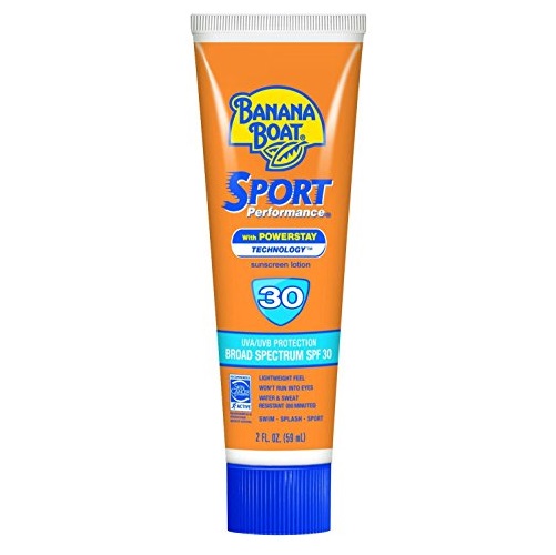 Banana Boat Sunscreen Sport Performance Broad Spectrum Sun Care Sunscreen Lotion - SPF 30, 1 Ounce (Pack of 24), Only $13.88, You Save (%)