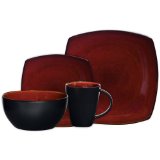 Gibson Soho Lounge Square 16-Piece Dinnerware Set, Red, Service for 4 $27.32 FREE Shipping on orders over $49