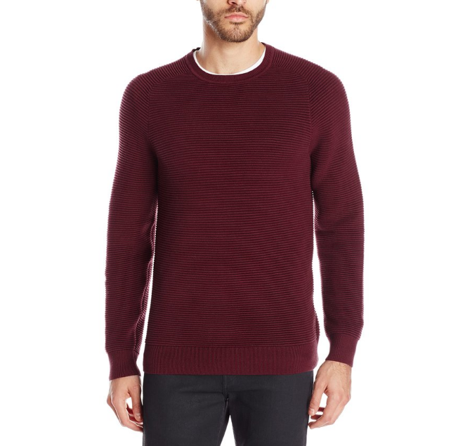 French Connection Men's Engineered Ottoman Sweater, Windsor, Small, Only $23.83