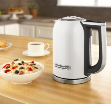 KitchenAid KEK1722WH 1.7-Liter Electric Kettle with LED Display - White, only $79.99, Free Shipping