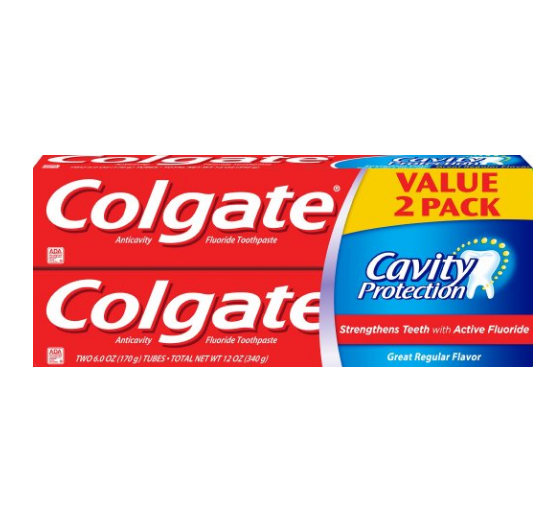 Colgate Cavity Protection Toothpaste, 6 Ounce, 2 Count, Only $2.81