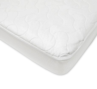American Baby Company Waterproof Fitted Crib and Toddler Protective Mattress Pad Cover, White, Only $12.10