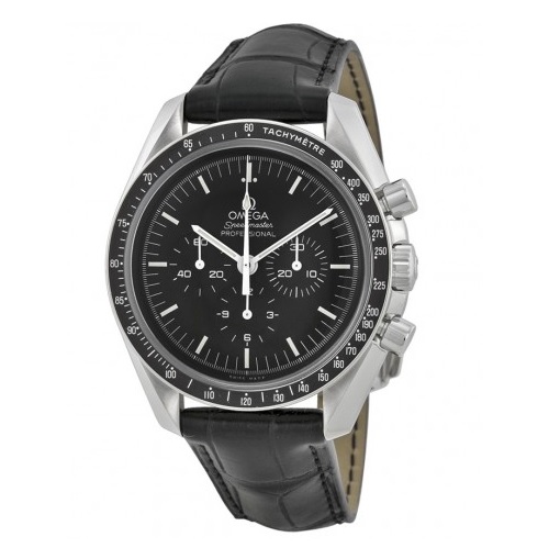OMEGA Speedmaster Chronograph Black Dial Black Leather Men's Watch Item No. 311.33.42.30.01.001, only $3075.00, free shipping after using coupon code