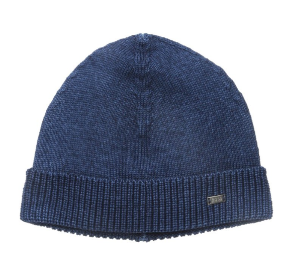 BOSS Hugo Boss Men's Ean Knitted Hat with Geometric Structure, Cobalt, One Size, Only $18.32