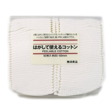 Muji Japan 4 Layers Facial Cotton Pad (60 sheets)  $5.80