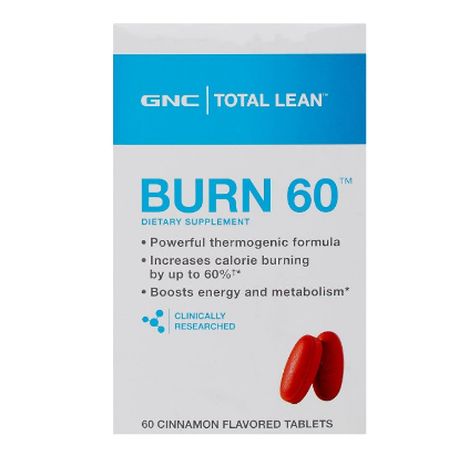 GNC Total Burn Nutritional Supplement Cinnamon Flavored, 60 Count, Only $12.47, You Save $22.51(64%)