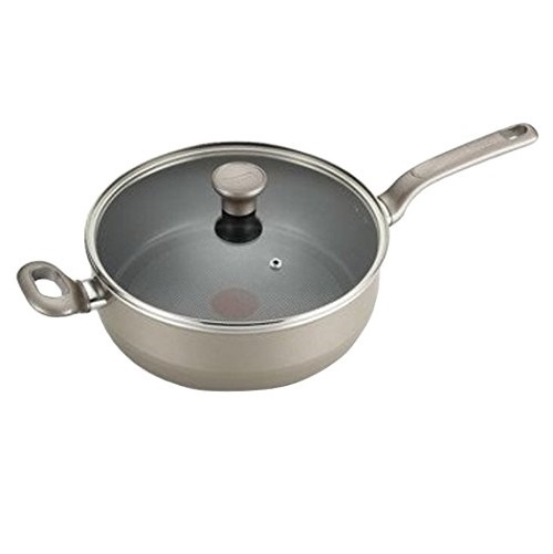 T-fal C71693 Excite Nonstick Thermo-Spot Dishwasher Safe Oven Safe Jumbo Cooker Cookware, 4.5-Quart, Gold, Only $17.02
