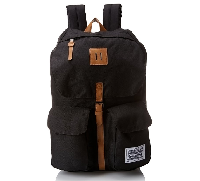 Levi's Boys' Heritage Backpack-102, Pitch Black, One Size, Only $24.52