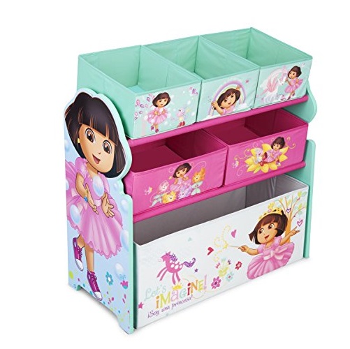 史低價！Delta Children 玩具收納架，Dora主題，原價$34.99，現僅售$19.99