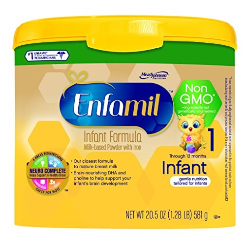 史低價！Enfamil 美贊臣 Infant嬰兒配方奶粉，不含轉基因成分，20.5 oz/罐，共4罐，原價$115.96，現點擊coupon后僅售$78.34，免運費