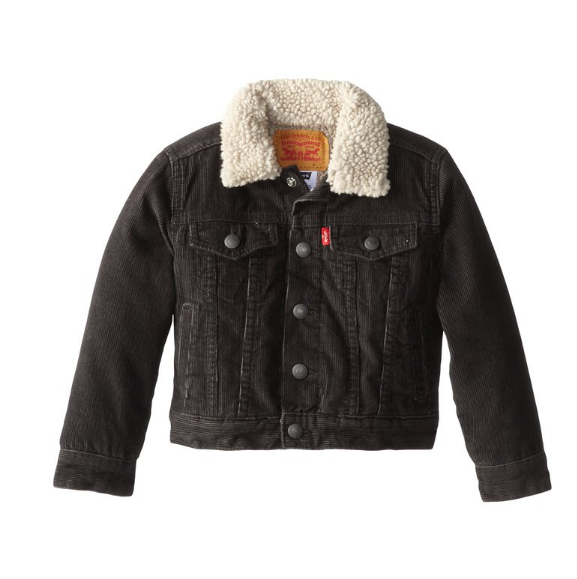 Levi's Little Boys' Sherpa Lined Trucker, Graphite, 2T, Only $13.91