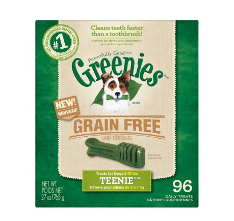 GREENIES Grain Free Dental Chews TEENIE Treats for Dogs - 27 oz., Only $14.95