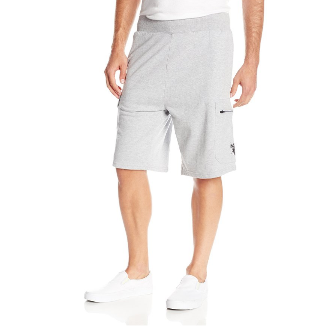 U.S. Polo Assn. Men's Mixed Pocket French Terry Short, Black, XX-Large, Only $7.48