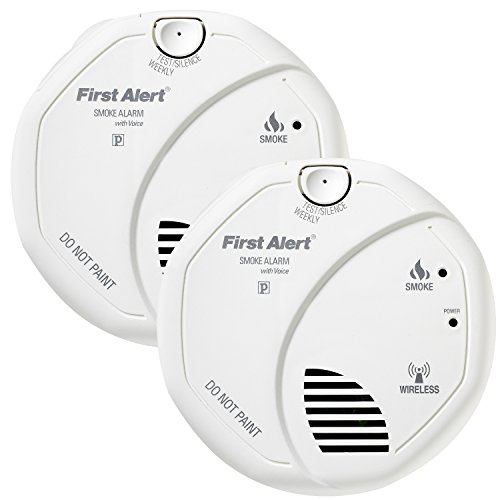 First Alert SA511CN2-3ST Interconnected Wireless Battery Operated Smoke Alarm with Voice Location, 2-Pack, Only $51.00, free shipping