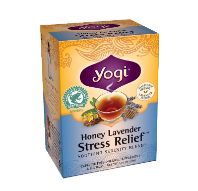 Yogi 舒缓压力茶，16个茶包，蜂蜜薰衣草味，现仅售$3.19，免运费！