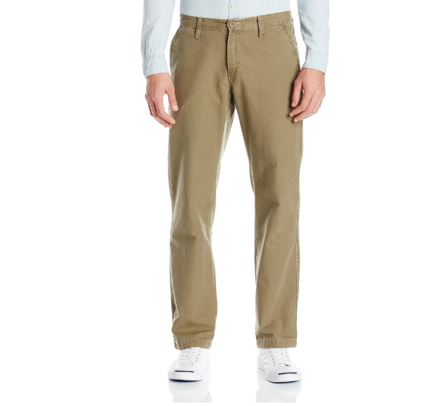 Lee Men's Straight Fit Utility Chino Pant, Vintage Olive, 33W x 30L, Only $24.90