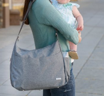 JJ Cole Linden Diaper Bag, Gray Heather, Only $37.99, You Save $21.96(37%)