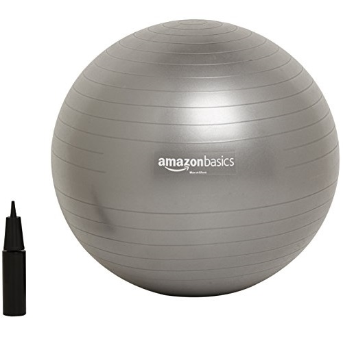 AmazonBasics Balance Ball with Hand Pump - 65 cm, Only $11.99, You Save $4.00(25%)