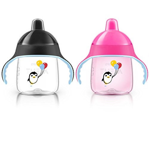 Philips Avent My Penguin Sippy Cup, Pink, 9 Ounce (Pack of 2), Stage 2, Only $7.86, You Save $1.13(13%)