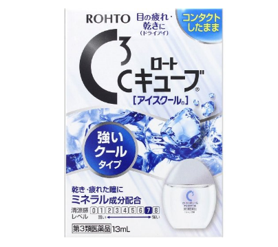 ROHTO C Cube Strong minty Contact Eye Drops13ml(Japan Import), for only $7.59