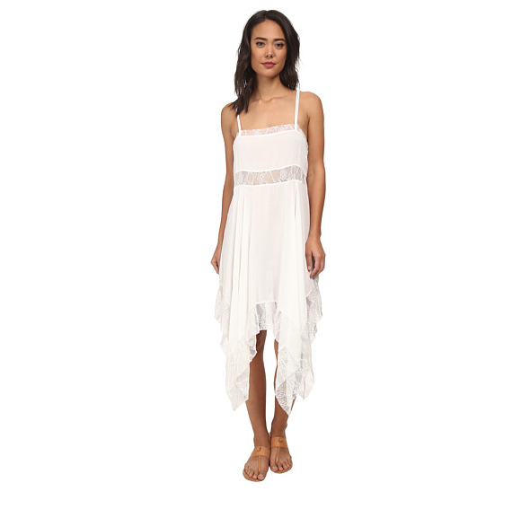 6PM offers Free People Dobby Dot & Lace Pieced Trapeze Slip for only$32,39, USE CODE:PRESUMMER