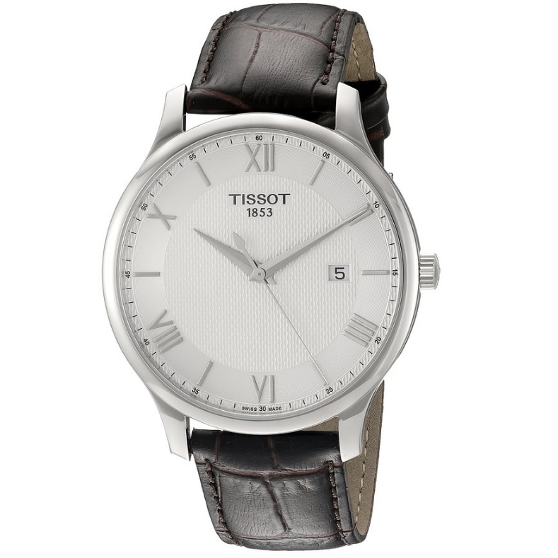 Tissot Men's T0636101603800 Tradition Analog Display Swiss Quartz Brown Watch, only $174.99, free shipping