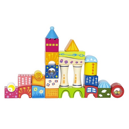 Hape - Fantasia Blocks Castle Wooden Stacking Toy, only $19.79